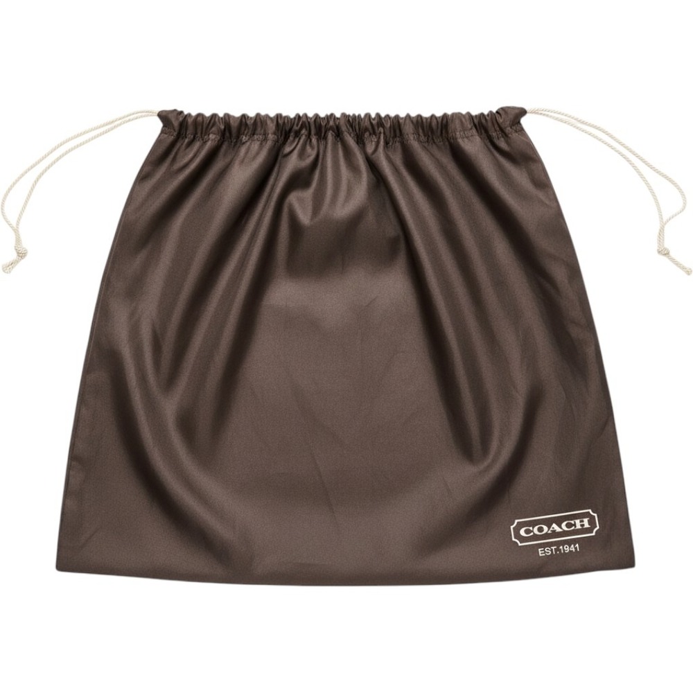 Coach Dust Bag Women Large Brown Satin Drawstring Storage Bag
